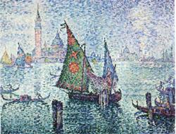 Paul Signac The Green Sail,Venice china oil painting image